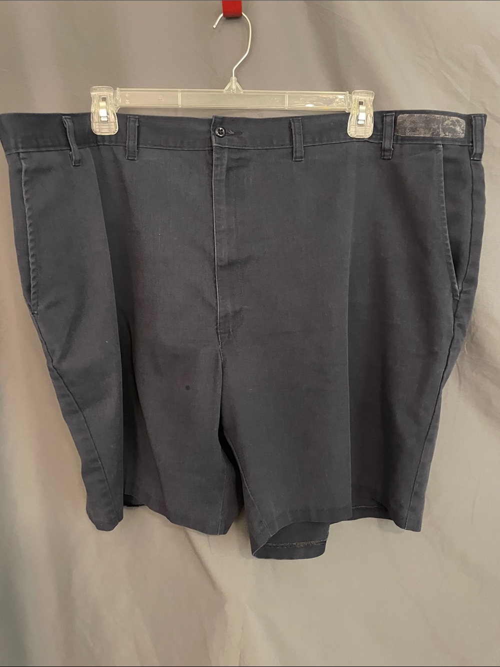 Men's Flat Front Navy Work Shorts
